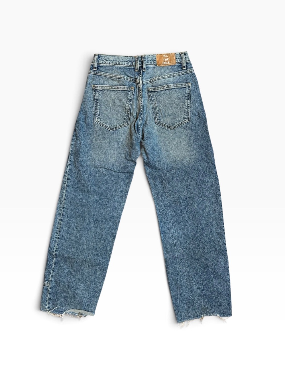 We The Free Risk Taker High Rise Straight Leg Jeans Size 25 Boho Denim - Picture 6 of 9